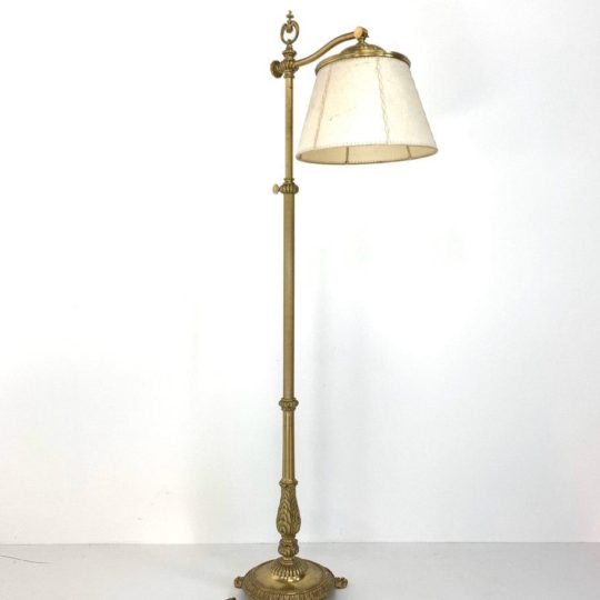 Винтажная напольная лампа из бронзы