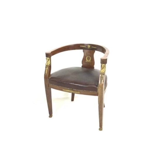 Антикварное кабинетное кресло в стиле Ампир