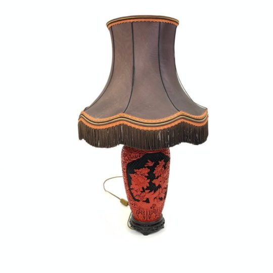 Винтажная лампа в стиле Шинуазри
