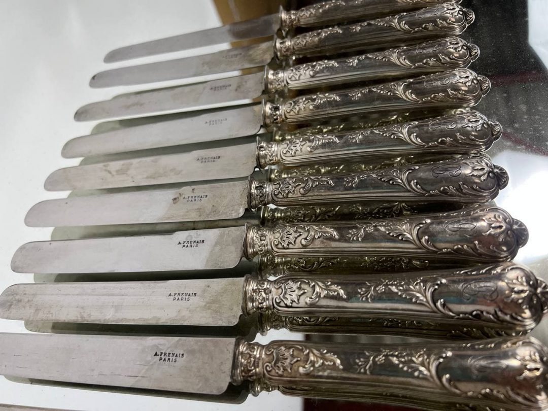 Антикварные ножи для мясных блюд и закусок