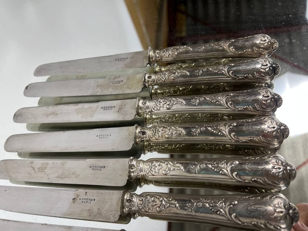 Антикварные ножи для мясных блюд и закусок