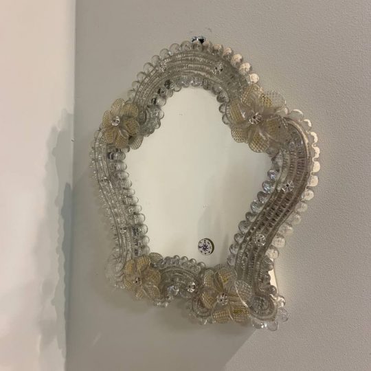 Винтажное зеркало из муранского стекла