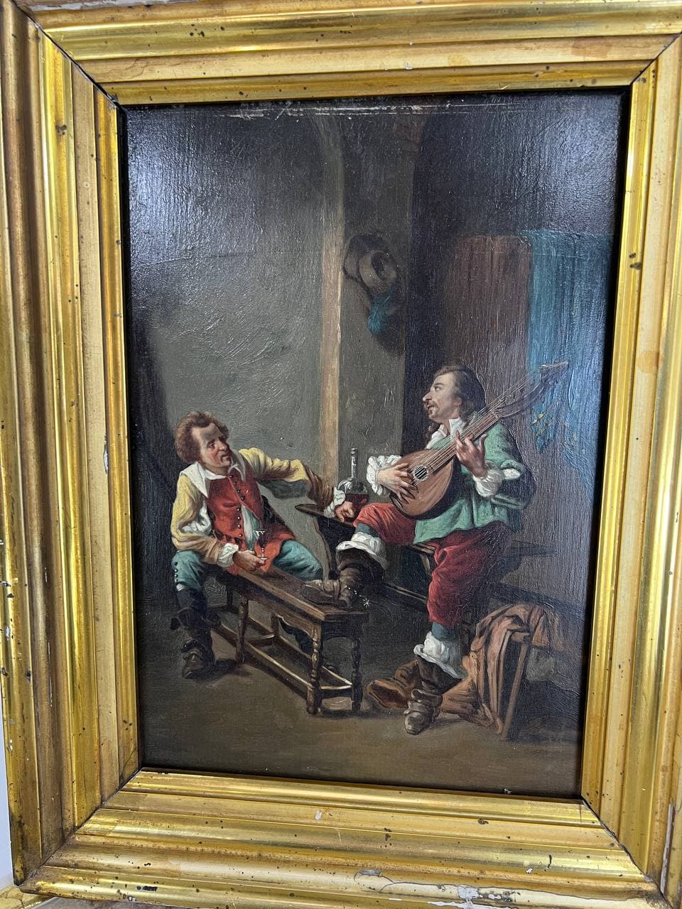 Антикварная живопись  «В таверне»