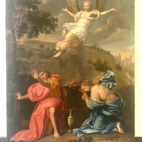 Антикварний живопис «Жертвоприношення Ієффая»