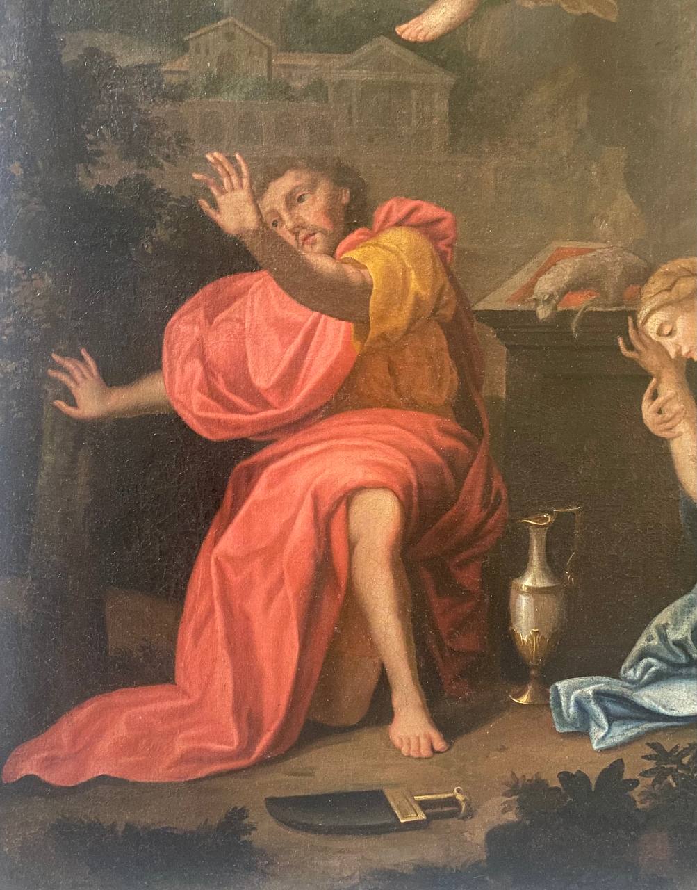 Антикварний живопис «Жертвоприношення Ієффая»